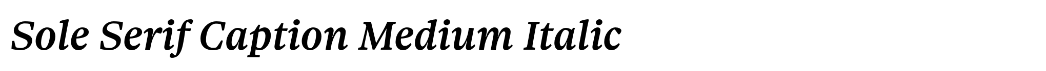 Sole Serif Caption Medium Italic image